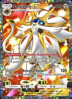 Solgaleo ex card in Spanish