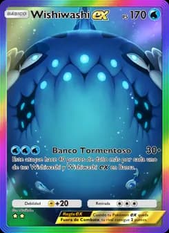 Wishiwashi ex card in Spanish