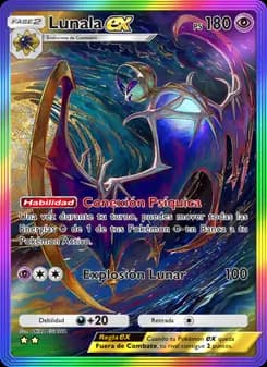 Lunala ex card in Spanish