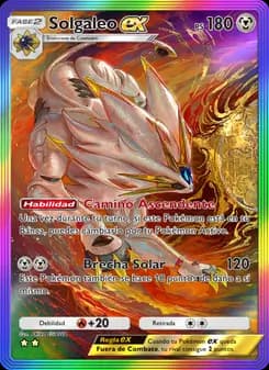 Solgaleo ex card in Spanish