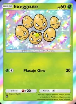 Exeggcute card in Spanish