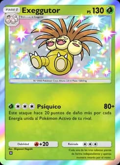 Exeggutor card in Spanish