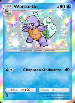 Wartortle card in Spanish