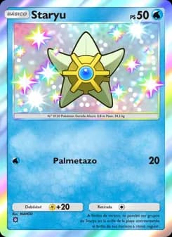 Staryu card in Spanish