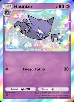 Haunter card in Spanish