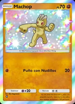 Machop card in Spanish