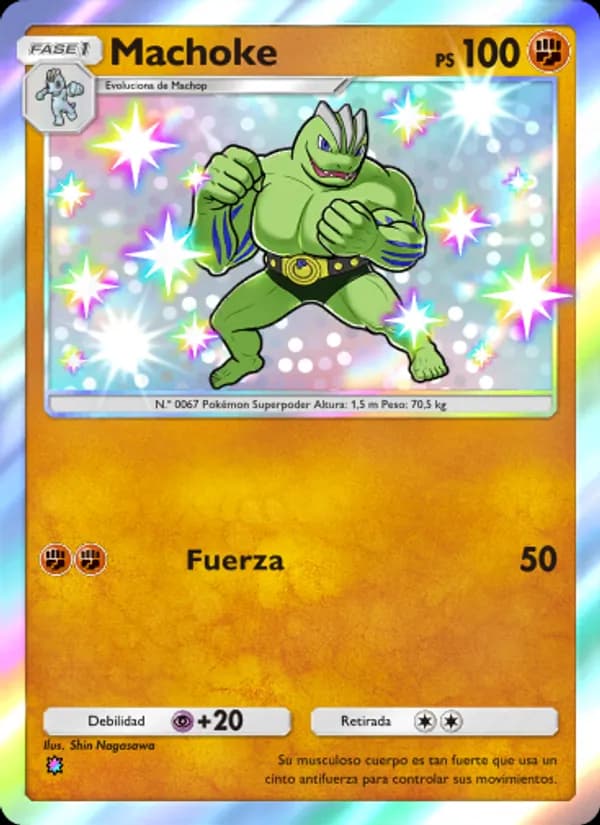 Machoke card in Spanish