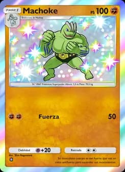 Machoke card in Spanish