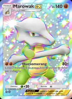 Marowak ex card in Spanish