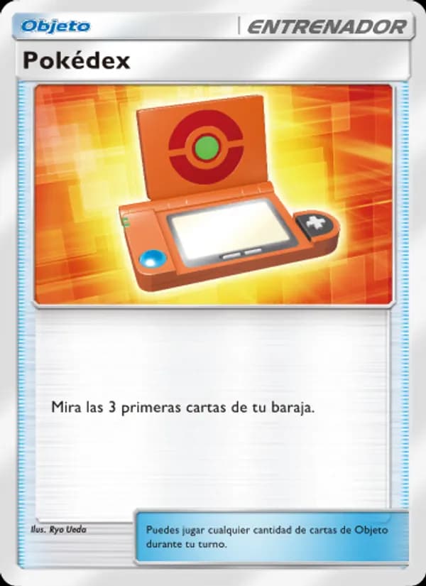 Pokédex card in Spanish