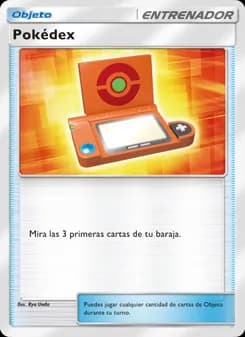 Pokédex card in Spanish