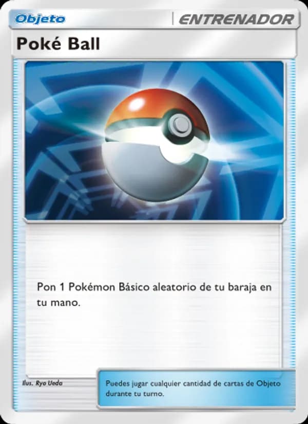 Poké Ball card in Spanish