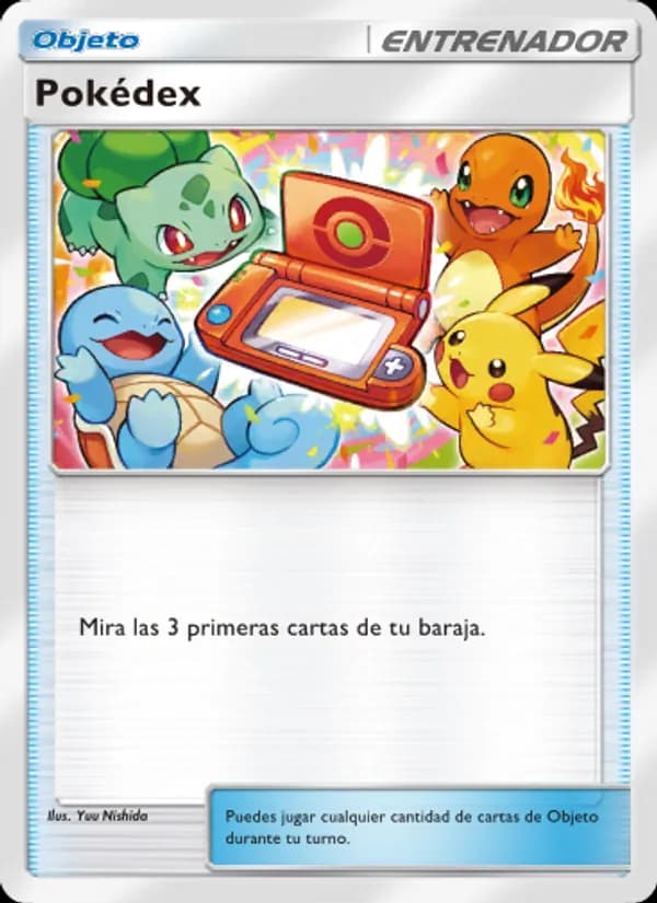Pokédex card in Spanish