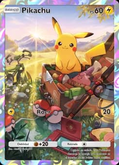 Pikachu card in Spanish