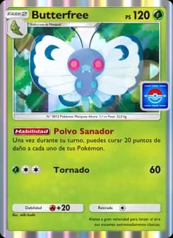 Butterfree card in Spanish