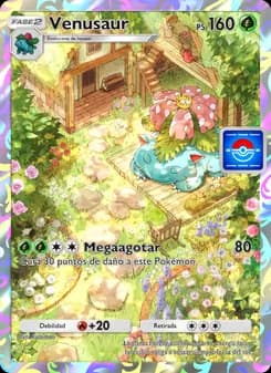 Venusaur card in Spanish