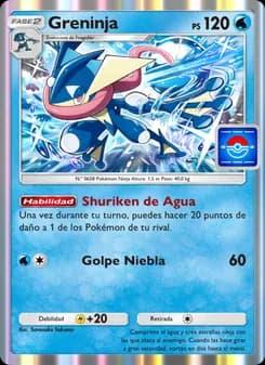 Greninja card in Spanish