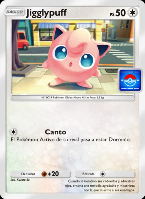 Jigglypuff card in Spanish