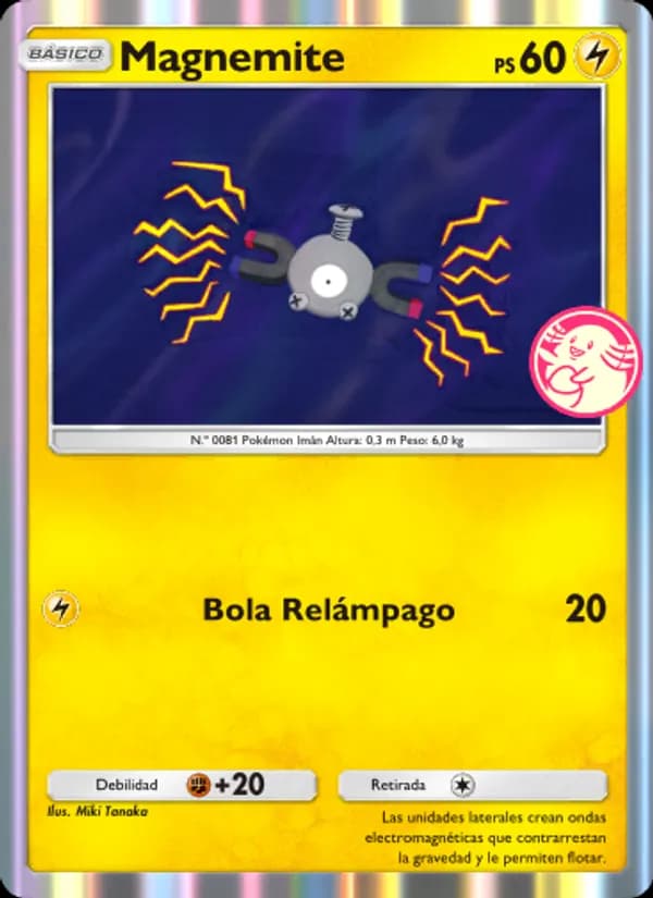 Magnemite card in Spanish