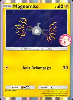 Magnemite card in Spanish