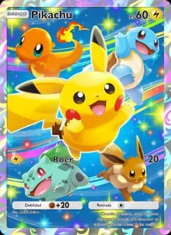 Pikachu card in Spanish
