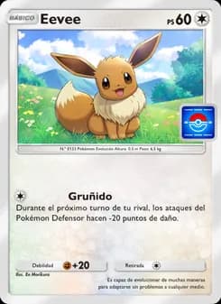 Eevee card in Spanish