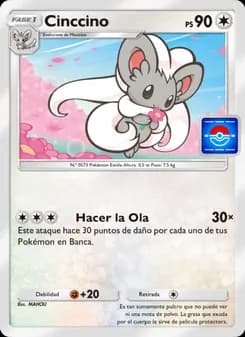 Cinccino card in Spanish