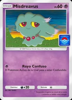 Misdreavus card in Spanish