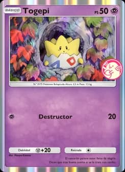 Togepi card in Spanish