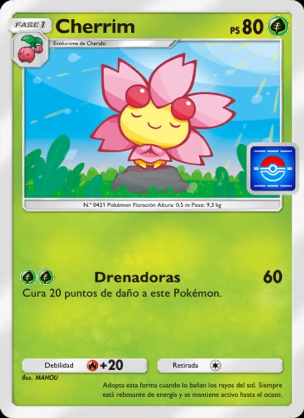 Cherrim card in Spanish