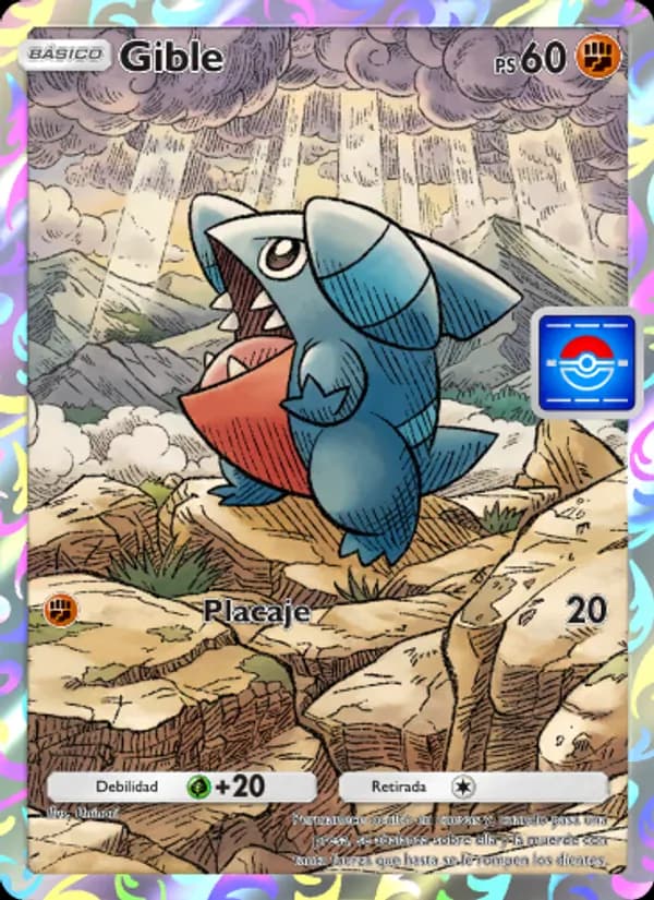 Gible card in Spanish