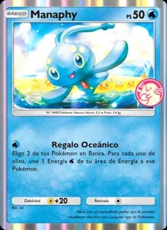 Manaphy card in Spanish
