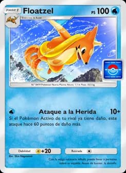 Floatzel card in Spanish