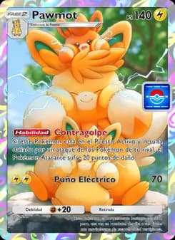 Pawmot card in Spanish