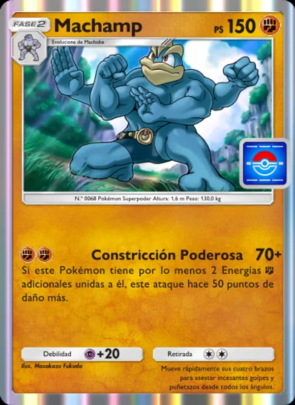 Machamp card in Spanish