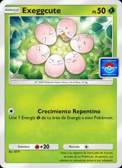 Exeggcute card in Spanish