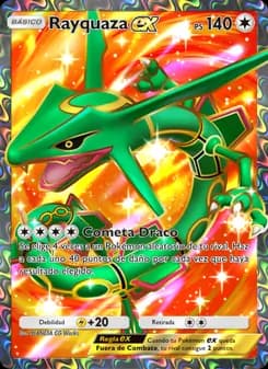 Rayquaza ex card in Spanish