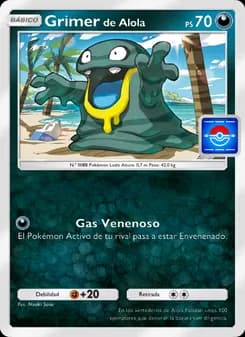 Grimer de Alola card in Spanish