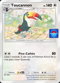 Toucannon card in Spanish