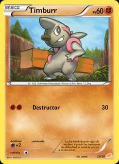 Timburr card in Spanish