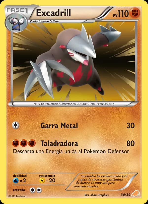 Excadrill card in Spanish