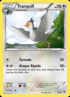 Tranquill card in Spanish