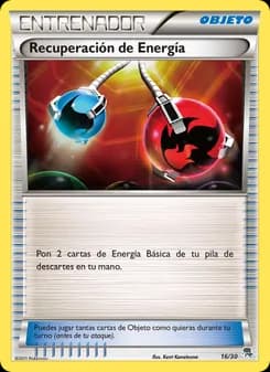 Recuperación de Energía card in Spanish