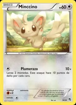 Minccino card in Spanish