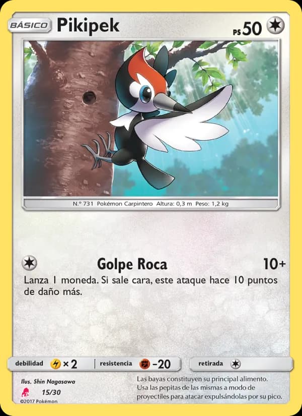 Pikipek card in Spanish