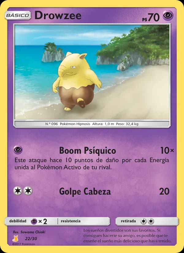 Drowzee card in Spanish