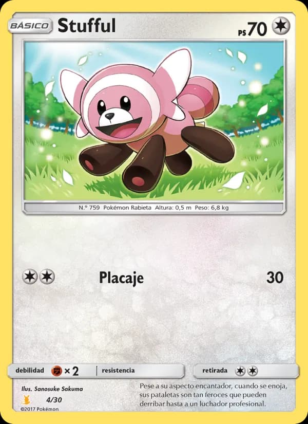 Stufful card in Spanish