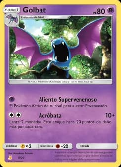 Golbat card in Spanish