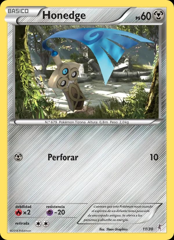Honedge card in Spanish