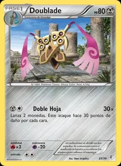Doublade card in Spanish